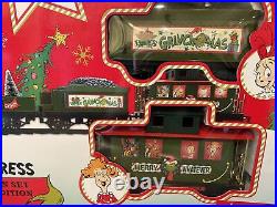 Rare Grinch Ruz Holiday Express 36pc Christmas Train Set Collectors Edition 20ft