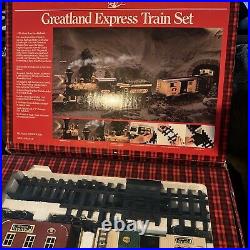 Rare New Vintage Greatland Express Train Set In Box 1986