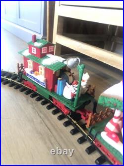 Rare TEDDY BEAR New Bright Animated Christmas Train Set DILLARDS TRIMMINGS NoBox