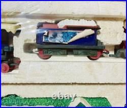 Rare Vintage North Pole Station Santa Christmas Train Set Toy State Industrial