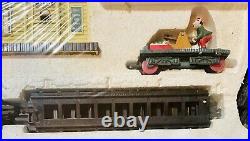 Rare Vintage North Pole Station Santa Christmas Train Set Toy State Industrial
