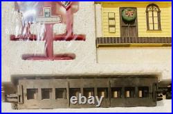 Rare Vintage North Pole Station Santa Christmas Train Set Toy State Industrial