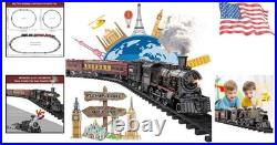 Rechargeable Christmas Electric Train Set with Realistic Sounds & Dynamic Lights