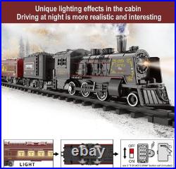 Rechargeable Christmas Electric Train Set with Realistic Sounds & Dynamic Lights