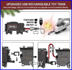 Rechargeable Electric Christmas Train Set for Boys & Girls Fun & Safe Playtime