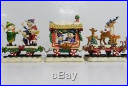 Rudolph Christmas Town Express Train Collection Set of 10 Individual Trains