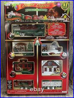 SANTA EXPRESS Christmas Train Set. EZTEC Biggest 41 Pieces