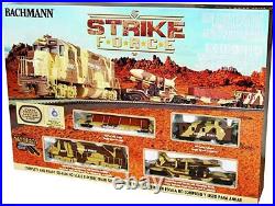 SUPPORT SMALL SHOPS, Bachmann HO Strike Force Military Train Set 00752 NEW