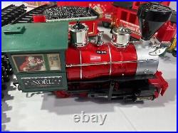 Santa Express Christmas Train Set 27 Pieces Complete Sounds Songs Headlights