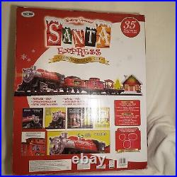 Santa Express Christmas Train Set EZTEC 35 Piece Light Up Sounds 62193 Video