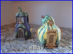 Set of 10 Partylite Olde World Village and Others House Christmas or Train Set