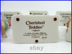 Set of 8 Rare Cherished Teddies 2003-2004 Christmas Train