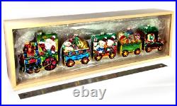 Seventh Avenue 5 pc. Santa Claus Christmas Train Ornament Set with Wooden Box