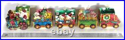 Seventh Avenue 5 pc. Santa Claus Christmas Train Ornament Set with Wooden Box
