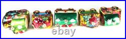 Seventh Avenue 5 pc. Santa Claus Christmas Train Ornament Set with Wooden Box