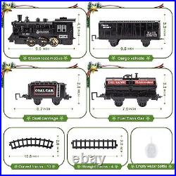 Shemira Christmas Train Set, Train Toys for Boys Girls, Steam Train Set for A