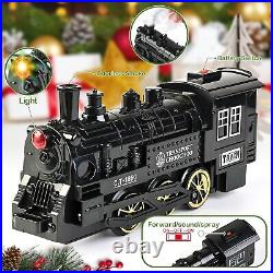 Shemira Christmas Train Set, Train Toys for Boys Girls, Steam Train Set for A
