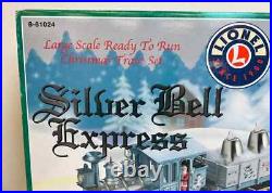Silver Bells Express / Christmas Steam Train Set G Scale 8-81024 Lionel New