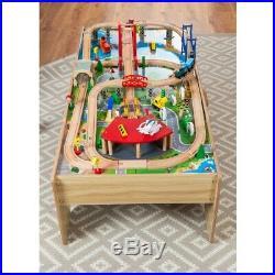 Squirrel Playset 100-Piece Wooden Train Set Table Toy Kids christmas gift Car UK