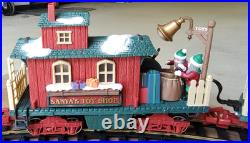 Steam Train Set Holiday Express Christmas Animated Lighted G Gauge withBox Steam Train Set Holiday Express Christmas Animated Lighted G Gauge withBox