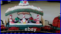 Steam Train Set Holiday Express Christmas Animated Lighted G Gauge withBox