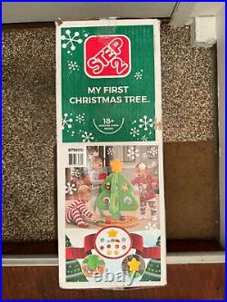 Step2 My First Christmas Tree Toy with Ornament Train Set 18 Month Kids In Hand