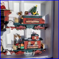 TESTED New Bright Holiday Express Christmas Electric Animated Train Set 384