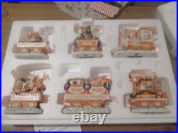 Tennessee Volunteers Christmas Express 6 Piece Train Set By Danbury Mint New