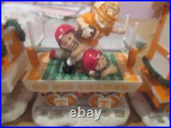 Tennessee Volunteers Christmas Express 6 Piece Train Set By Danbury Mint New