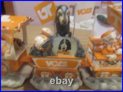 Tennessee Volunteers Christmas Express 6 Piece Train Set By Danbury Mint New