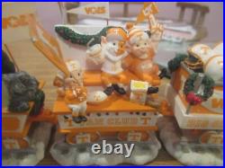 Tennessee Volunteers Christmas Express 6 Piece Train Set By Danbury Mint New