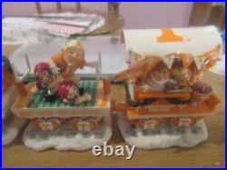 Tennessee Volunteers Christmas Express 6 Piece Train Set By Danbury Mint New