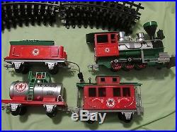 Texaco Christmas Train Set Battery Operated Holiday 2-6-0 Steam 13ft Of Track