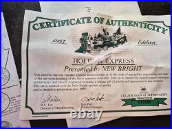 The HOLIDAY EXPRESS Animated Christmas Train Set #380 1997 LE The HOLIDAY EXPRESS Animated Christmas Train Set #380 1997 LE