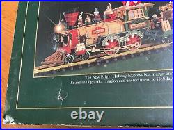 The HOLIDAY EXPRESS Animated Christmas Train Set #380 New Bright