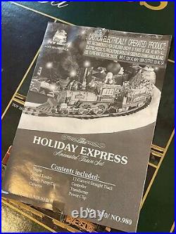 The HOLIDAY EXPRESS Animated Christmas Train Set #380 New Bright