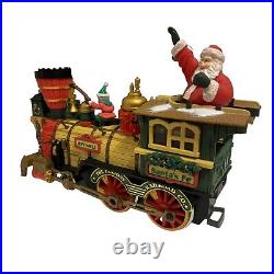 The HOLIDAY EXPRESS Animated Christmas Train Set #380 New Bright 1990s MINT COND