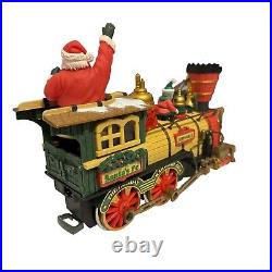 The HOLIDAY EXPRESS Animated Christmas Train Set #380 New Bright 1990s MINT COND