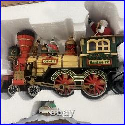 The HOLIDAY EXPRESS Animated Christmas Train Set #380 New Bright 1990s PERFECT