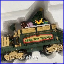 The HOLIDAY EXPRESS Animated Christmas Train Set #380 New Bright 1990s PERFECT