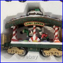The HOLIDAY EXPRESS Animated Christmas Train Set #380 New Bright 1990s PERFECT
