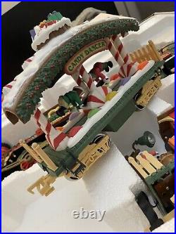 The HOLIDAY EXPRESS Animated Christmas Train Set #380 New Bright 1996s