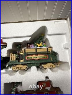 The HOLIDAY EXPRESS Animated Christmas Train Set #380 VINTAGE 1996 READ