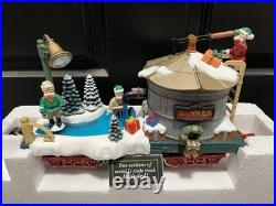 The HOLIDAY EXPRESS Animated Christmas Train Set #380 with380-1,384-2,384-5,384-10