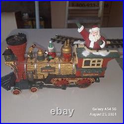 The HOLIDAY EXPRESS Animated Christmas Train Set #385 New Bright