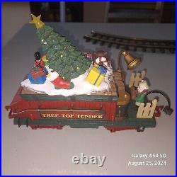 The HOLIDAY EXPRESS Animated Christmas Train Set #385 New Bright