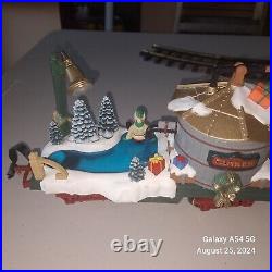 The HOLIDAY EXPRESS Animated Christmas Train Set #385 New Bright