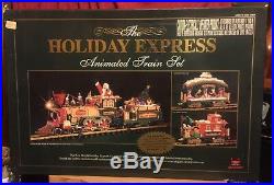 The HOLIDAY EXPRESS Animated Train Set #384 Christmas NEW BRIGHT Complete TESTED