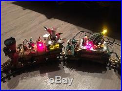 The HOLIDAY EXPRESS Animated Train Set #384 Christmas NEW BRIGHT Complete TESTED