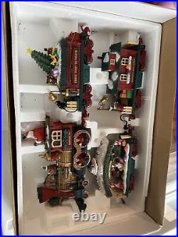 The Holiday Express Animated Christmas Train Set #384 New Bright Complete Set